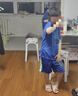 贝婴初儿童短袖球服套装男女童运动服速干T恤短裤中大童宝宝童装 白色 KIDS 150 实拍图