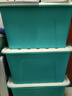 茶花（CHAHUA）茶花塑料收纳箱衣物整理箱35L58L68L多规格玩具整理箱储物 【绿色】 【58升*3个装】59.5*47.5*32.5cm 实拍图