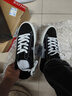 极路客黑白北斗星专业男女耐磨减震反毛皮运动滑板鞋百搭情侣鞋百搭板鞋 黑色 41 实拍图