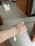 周六福（ZLF）新年礼物  和田玉手镯女圆条温婉气质美人镯送母亲送长辈 浅色（圈口56mm） 实拍图