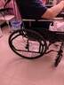 鱼跃(yuwell)手动轮椅车H059B老人半躺护理型带坐便椅餐板钢管可折叠 实拍图