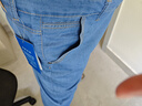 真维斯（JEANSWEST）牛仔裤男2025夏季冰丝薄款宽松直筒裤百搭男裤子休闲长裤浅蓝32 实拍图