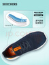斯凯奇（Skechers）夏季男鞋新款轻便一脚蹬透气网面休闲运动跑步鞋百搭慢跑鞋210281 海军蓝色/橘色/210281-NVOR 44 实拍图