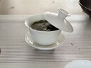 金镶玉 功夫茶具茶壶 盖碗羊脂玉白瓷大号家用泡茶碗 甜白盖碗 实拍图