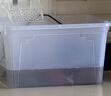 京东物流 塑料衣物收纳箱整理箱箱整理箱塑料储物箱子全透 特大号 45*33*26cm 透明白 实拍图