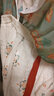 罗蒙儿童汉服春秋季女童唐装中国风女孩古装毕业演出服 敦煌绿 140 实拍图