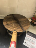 臻三环章丘铁锅炒锅手工锻打铁锅无涂层不易粘锅炒菜锅厨房好物一环轻音 古法烤蓝（适合2-4人） 32cm 实拍图
