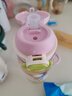 babycare儿童水杯吸管杯双饮二合一户外运动水壶上学大容量PPSU-满杯600ml 实拍图