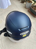 野马（YEMA）3c认证新国标A类365S电动车头盔男女加大码大号大头围夏季摩托车安全帽 皮亚蓝配黑茶长镜 实拍图