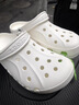 卡骆驰crocs洞洞鞋贝雅男鞋女鞋轻便耐磨一脚蹬拖鞋休闲鞋|10126 白-100 36 /37(220mm) 实拍图