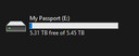 西部数据（WD）6TB 移动硬盘 兼容type-c My Passport随行版2.5英寸 灰 机械硬盘 笔记本电脑外接 大容量加密存储 实拍图