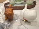 苏氏陶瓷（SUSHI CERAMICS）羊脂玉瓷茶具配件茶宠致白小猫咪 实拍图