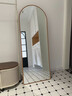 兴奥盛唐全身镜落地镜家用女生网红ins风穿衣镜挂墙试衣镜卧室立 拱形支架款-120*40原木色 实拍图
