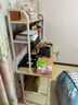 尋巧（SPERMEK）电脑桌书桌书柜组合家用台式卧室学生学习写字桌简约办公桌子 【升级三抽】140CM橡木色 实拍图