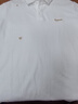 卡宾【凉感】金线刺绣短袖T恤简约黑白POLO衫 漂白色02 50/175/L  实拍图
