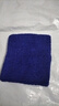 毛巾护腕运动健美健身跑步篮球护手腕透气吸汗彩色护腕羽毛球腕带 深蓝单只 8*10cm 实拍图