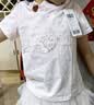 巴拉巴拉儿童短袖女童t恤夏装中大童新中式绣花上衣时尚 粉红60053 130 实拍图
