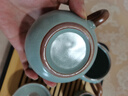汝窑功夫茶具套装高档泡茶天青色茶壶茶杯家用办公室泡茶 9头天青汝窑西施壶+茶盘 实拍图