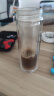 【⭐京东物流配送】高硼硅双层玻璃杯大容量泡茶杯水杯子茶水分离 【双层加厚】茶杯 350ml 1只 实拍图