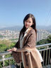 MITHAOL KUSC围巾女保暖披肩女生2024新款女士围脖轻奢生日情人节礼物送老婆 粉色【可代写贺卡】 实拍图