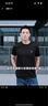 杰克·琼斯（JACK&JONES）25年男装T恤男夏季T恤舒适男士短袖凉感多色上衣纯色水洗不易走形 E39暗灰色 L 实拍图