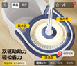 家杰优品旋转拖把34cm家用一拖净免手洗2025懒人神器甩干桶托把套装2布 实拍图