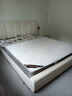 福瑟【现货闪发】实木床轻奢皮艺床简约婚床软包奶油风主卧双人大床 奶油白+20cm弹簧床垫+床头柜*2 1.8米*2米 实拍图