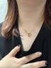 中国黄金（CHINA GOLD）莫比乌斯环黄金吊坠女足金锁骨项链爱无止境父亲节礼物送女友老婆 【今/次日达】莫比乌斯吊坠+S925链 约0.3g 实拍图
