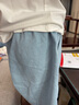 多妙屋女童牛仔短裤夏季洋气儿童休闲中大童宽松裙裤童装11934浅蓝130 实拍图