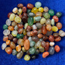 南京雨花石原石水培鹅卵石多肉铺面鱼缸盆栽七五彩小石头 彩雨花圆1.4-2.0Cm(一斤) 实拍图