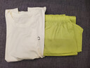 蕉内（Bananain）王一博同款305H纯棉睡衣男女士100%棉情侣家居服短袖短裤套装夏季 【长裤款素色-女】呢绿 M 实拍图