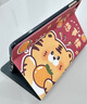 zoyu iPad mini4保护套适用于苹果7.9英寸迷你4平板电脑卡通彩绘皮套休眠唤醒可爱 虎想事橙 实拍图