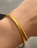 金小貅黄金转运珠女足金999路路通古法珠手链DIY隔珠散珠手链送礼编绳 4mm[古法]0.1-0.12g加厚版 实拍图