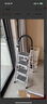 艾瑞科梯子家用折叠梯人字梯楼梯踏步板加厚安全便携多功能登爬楼梯 碳钢纯净白五步梯 实拍图