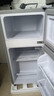 奥克斯小冰箱家用小型迷你冷藏冷冻两用出租房宿舍用节能省电寝室办公室电冰箱 【升级净化去味】30A146DW银【节能省电】 实拍图