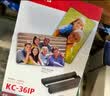 佳能RP108相片纸KP108照片纸cp1300/cp1500相纸相片照片打印纸冲印色带墨盒照片打印机相纸 佳能原装：KC-36IP【3寸 36张+一个色带】 实拍图