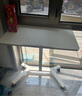 舒福思升降桌移动书桌学习桌笔记本电脑桌床边办公桌站立式工作台高脚桌 【旋转款】气动升降站立桌 白色 实拍图