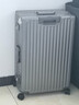 漫游轻音行李箱铝框PC拉杆箱大容量旅行箱包登机箱密码箱子男女 子弹银 28英寸 出国托运箱45万+销量 实拍图