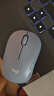 罗技（Logitech）M221 轻音鼠标 无线鼠标 办公鼠标 对称鼠标 带无线微型接收器 雾霭蓝 实拍图