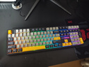 狼蛛（AULA）F108pro客制化机械键盘有线/蓝牙/无线三模连接Gasket结构五层填充 RGB灯效 108键 游戏办公键盘 面包小熊】键帽+F108pro摩卡慕斯-焦糖拿铁轴 实拍图