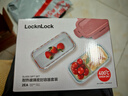 乐扣乐扣（LOCK&LOCK）玻璃保鲜盒套装耐冷耐热冰箱保鲜便当盒 可微波餐盒粉色2件套 实拍图