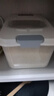 京东物流 家用翻盖装米桶五谷杂粮密封桶防虫防潮食品级密封桶 透明白 12斤 实拍图