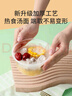 美丽雅一次性碗食品家用450ml*50只耐高温微波打包盒透明汤碗不带盖 实拍图