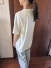 蕉内小氮气302Dry Pro儿童短袖T恤男女童运动吸湿排汗透气速干打底衫 【短袖】米白 160 晒单实拍图