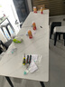 全品屋岩板餐桌家用4-6人小户型桌椅组合长方形现代简约吧台吃饭大桌子 【12MM厚】哑光雪山白 送货入户 120cm 【宽70CM】单桌子 实拍图