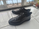 百丽时尚通勤商务皮鞋男新款真皮舒适休闲皮鞋A1084BM3 黑色-常规款 43 (265mm) 实拍图