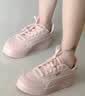 彪马（PUMA）【厚底鞋】增高小白鞋女子经典复古休闲板鞋CARINA395093 玫瑰粉-玫瑰粉-金色-03 38.5 实拍图