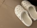 朴西多巴胺情侣洞洞鞋女款夏季外穿2025新款踩屎感沙滩防滑包头凉鞋女 奶油白 39-40 实拍图