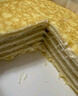 鲜京采【榴莲＞38%】猫山王榴莲千层蛋糕420g 6寸 冰淇淋蛋糕零食糕点 实拍图
