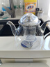 金镶玉 玻璃茶壶泡茶壶花茶壶凉水壶耐热防爆过滤内胆带盖 雨润壶600ml 实拍图